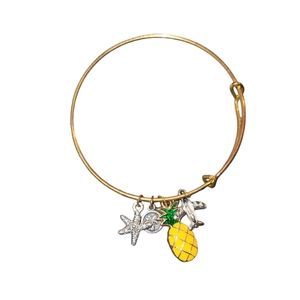 Alex & Ani Pineapple Charm Bracelet
